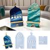 Portable 2 Piece Phone Stand Crafting Mold Middle Eastern Inspired Design with Removable Parts