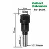 Router Collet Extension Engraving Machine Extension Rod 1/4" 8mm 12mm 1/2"Shank Bit