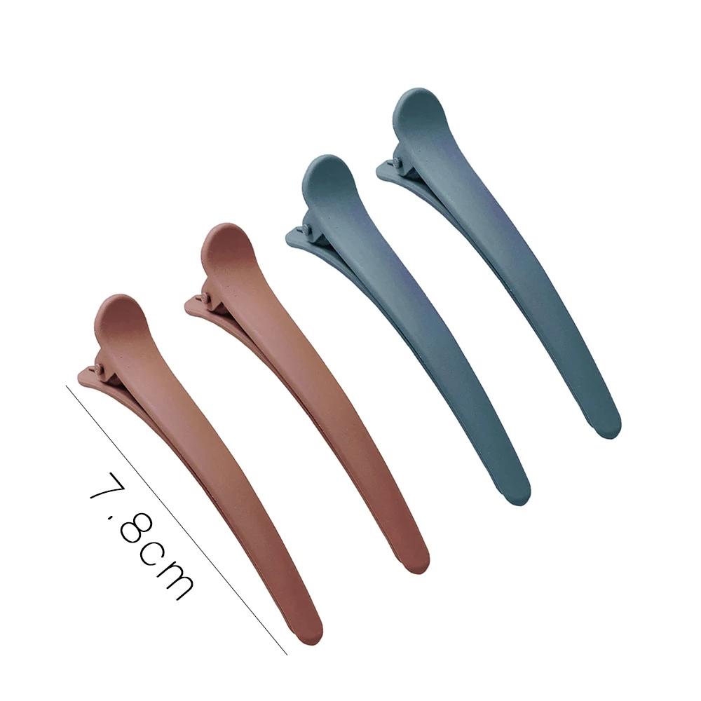 4Pcs/Set Duckbill Clip Candy Colors Hairdressing DIY Hairpins Plastic Hair Care Hair Clamps Styling Tools Professional Salon