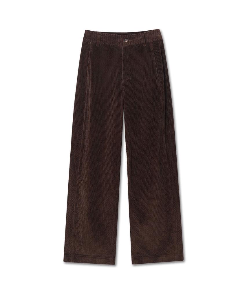 Michikoleondeonkosino Curved Corduroy Pants Velvet Brown