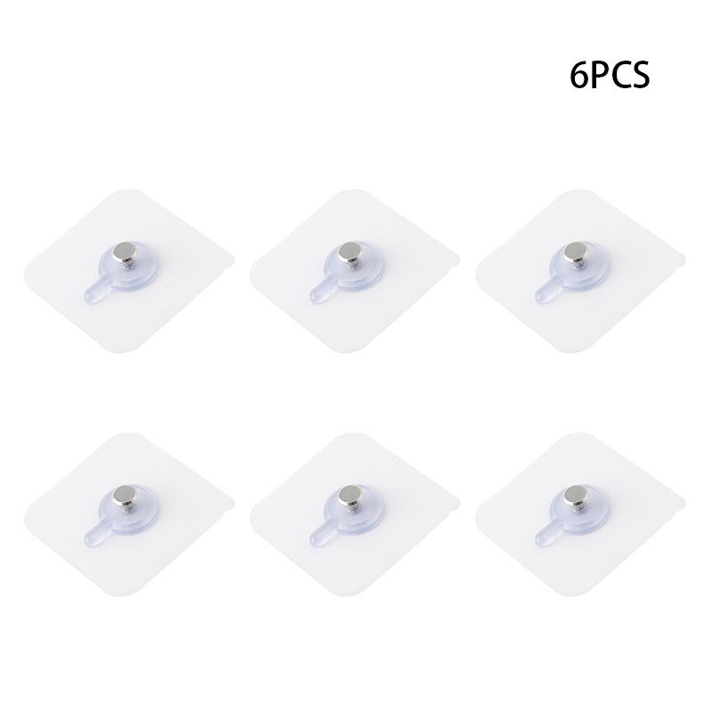 6pcs Screw Stickers Picture Frame Hooks Kitchen Bathroom Storage Rack Door Wall Hanger Self-Adhesive Photo Frame Hook