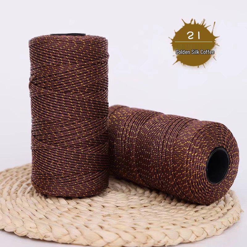 Příze z ledového hedvábí: Třívláknová příze pro ruční pletení a háčkování - Ideální na pantofle, tašky, čepice, návleky na hrnky a podsedáky do auta