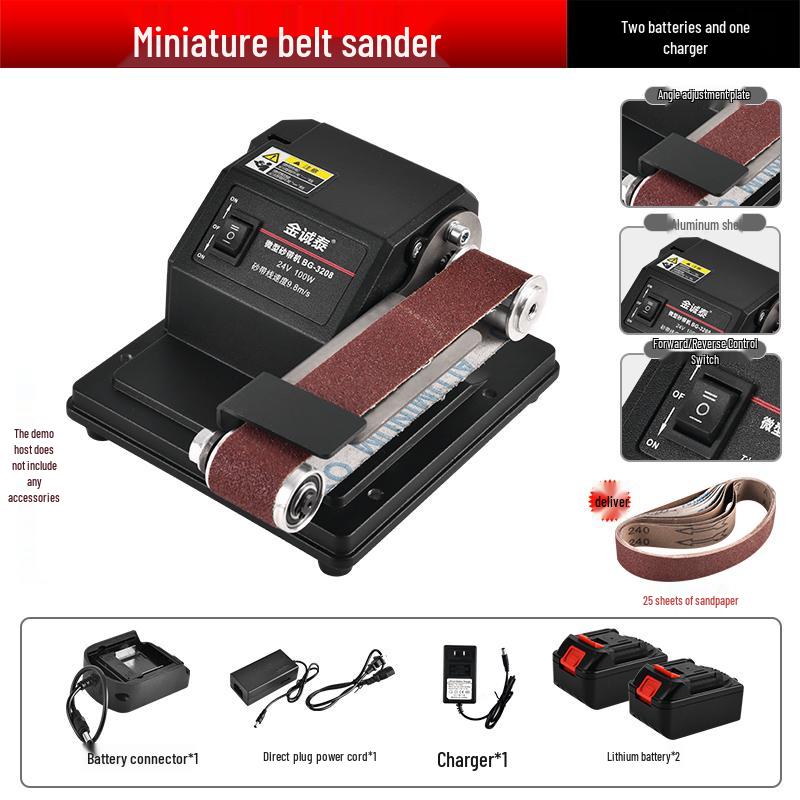 Automatic Micro Mini Belt Sander & Knife Sharpener - Industrial-Grade Polishing Machine