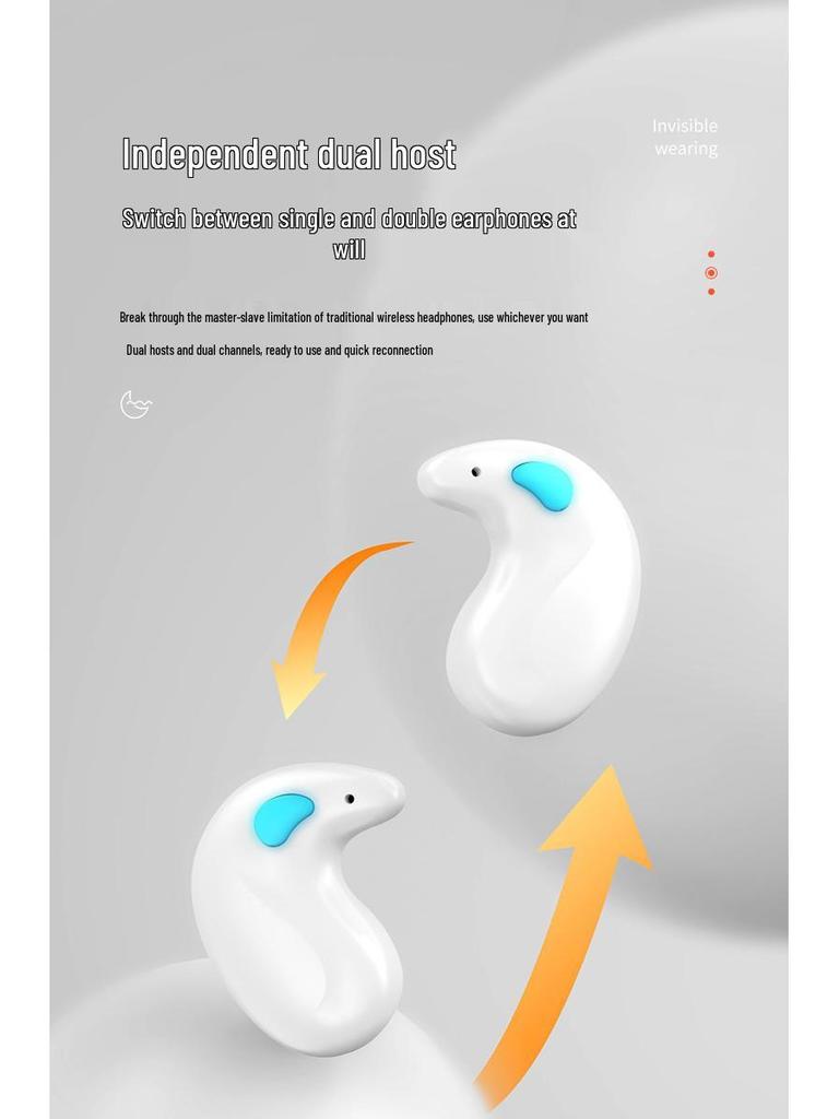 X55 Bluetooth Sleep In-Ear Mini Earphones with Digital Display for Gaming