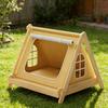 Indoor Dog Tent, Raised Pet Shelter, Wooden Stable Elevated House, House for Living Room,