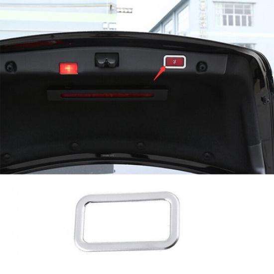 For 2016- Mercedes-Benz GLC Silver ABS Tailgate Rear Door Handle Frame Trim