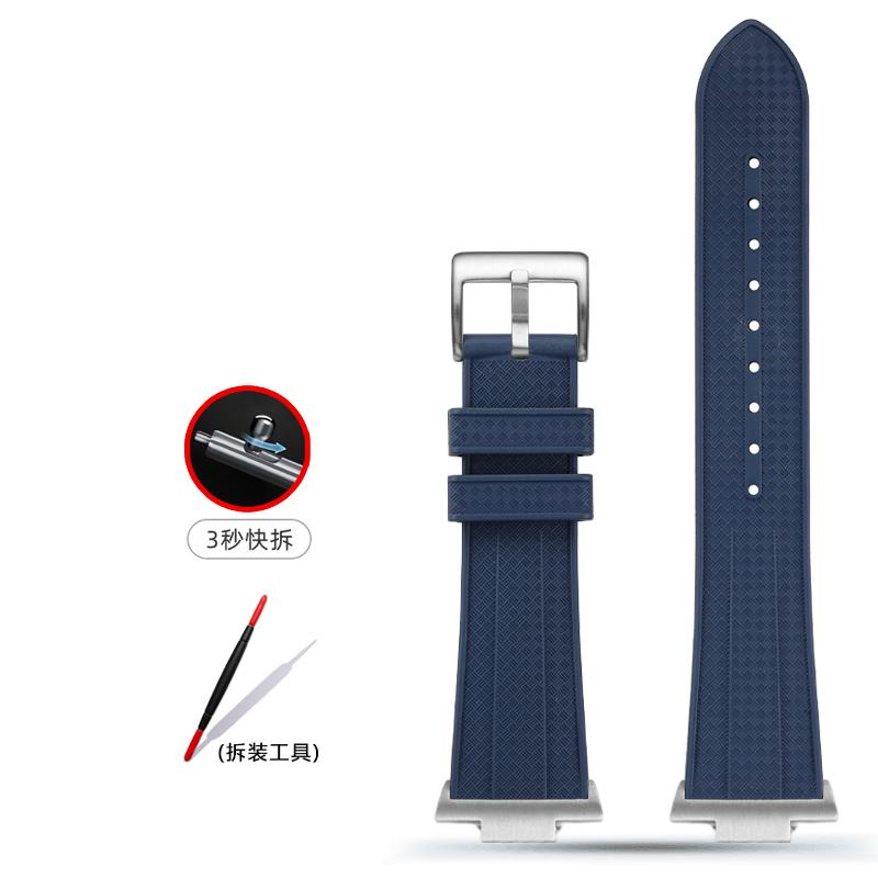 For Tissot 1853 PRX Super Player T137 Watch band t137.407 T137.410 fluoro rubber Metal End Link watch strap 12mm men's Bracelet