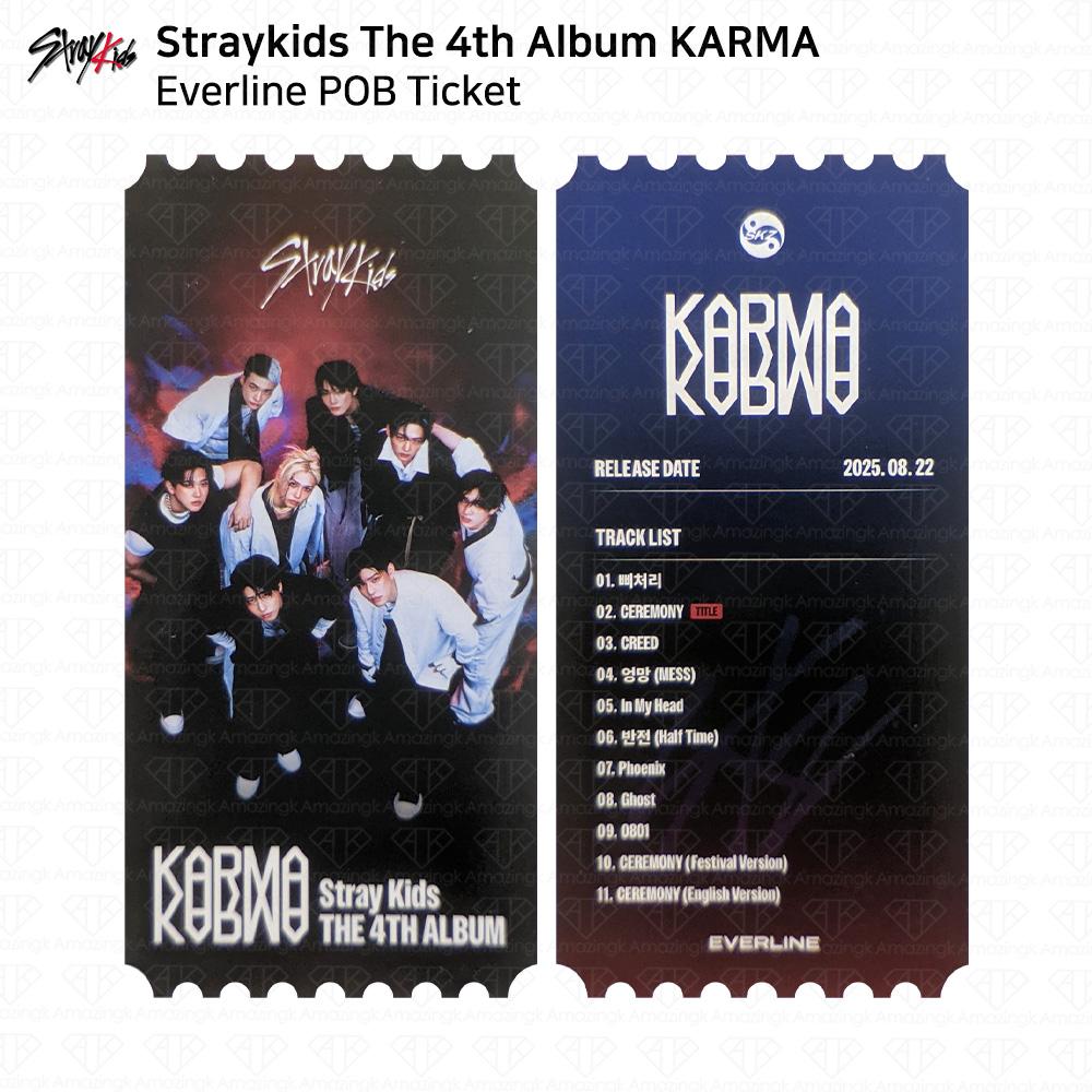 Stray Kids Das 4. Album Karma Everline POB Fotokarte KPOP K-POP SKZ
