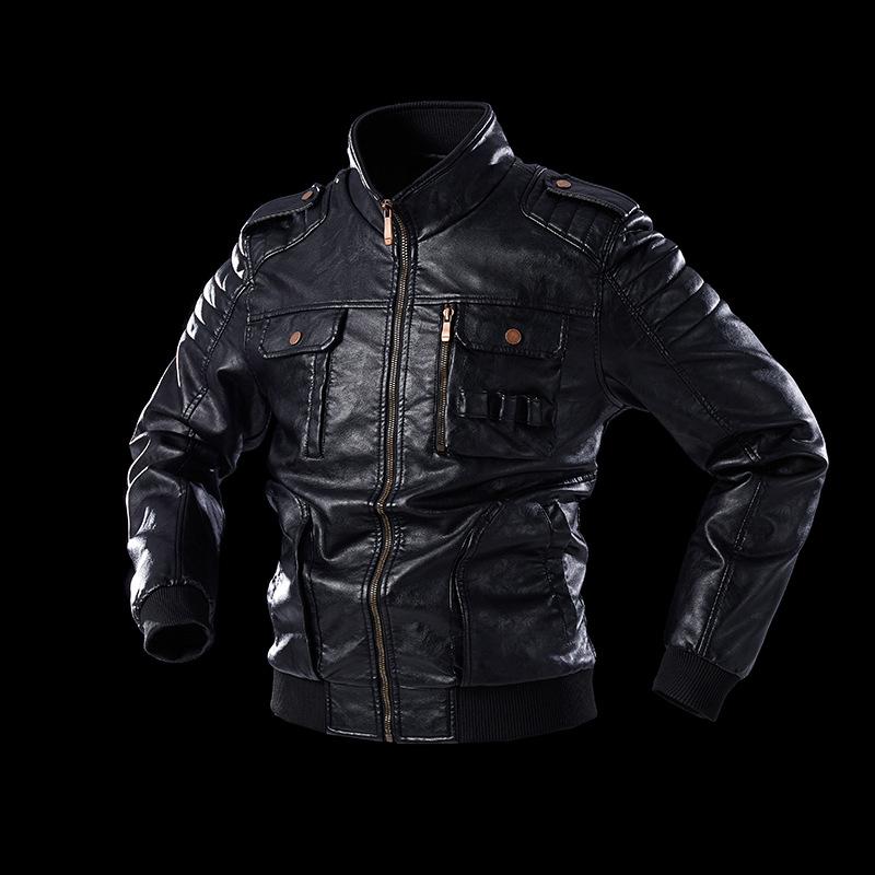 

Мужская кожаная одежда Трехмерный модный мотоцикл