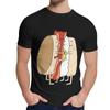 Unisex T Shirt Breakfast Sandwich Love Slim Fit Comfortable Funny Classic Round Neck Cartoon Print Short