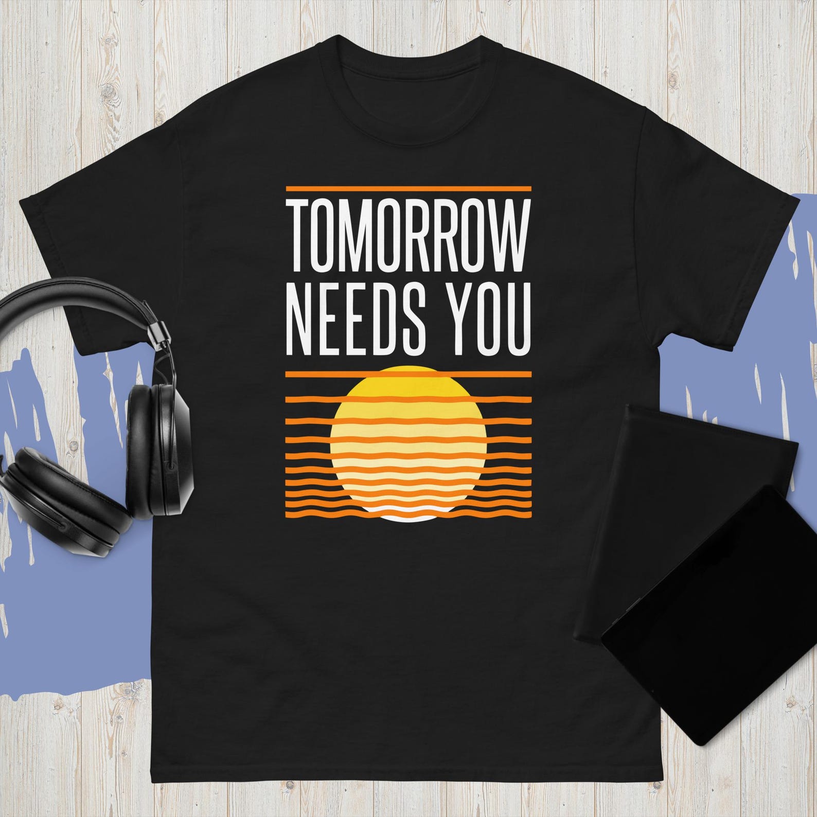 Black Navy Suicide Prevention T-Shirt Tomorrow Needs You T-Shirt S