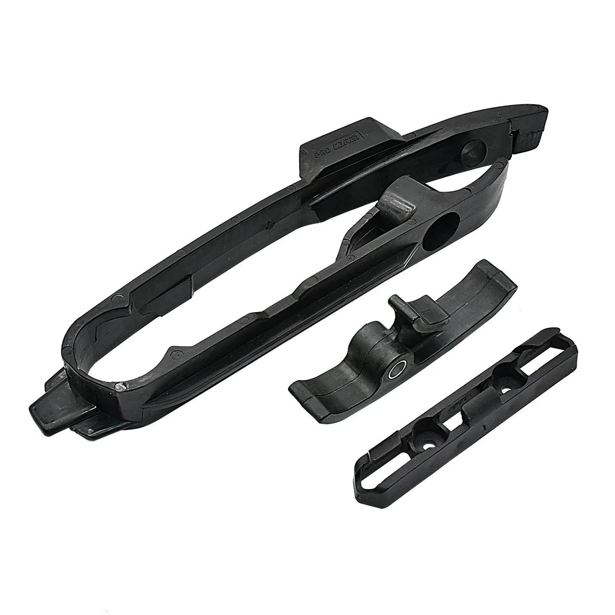 Swingarm Chain Slider Kit Chain Guard Guide Brake Hose Clamp For KTM SX SXF XC XCF 125 200 250 300 350 450 2012-2018 2019 2020 Black Swingarm