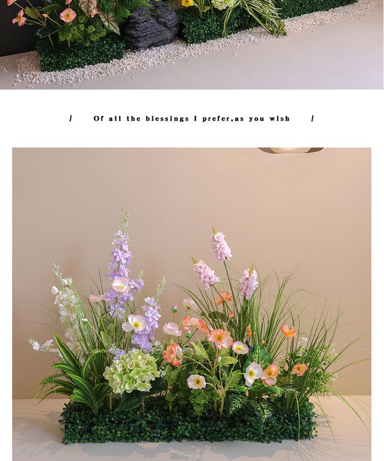 Artificial Green Plant Floral Arrangements for Indoor Decor in Hotels and Shops
