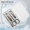 4-Piece Portable Grooming Kit: Nail Clippers, Scissors, Tweezers, Ear Spoon