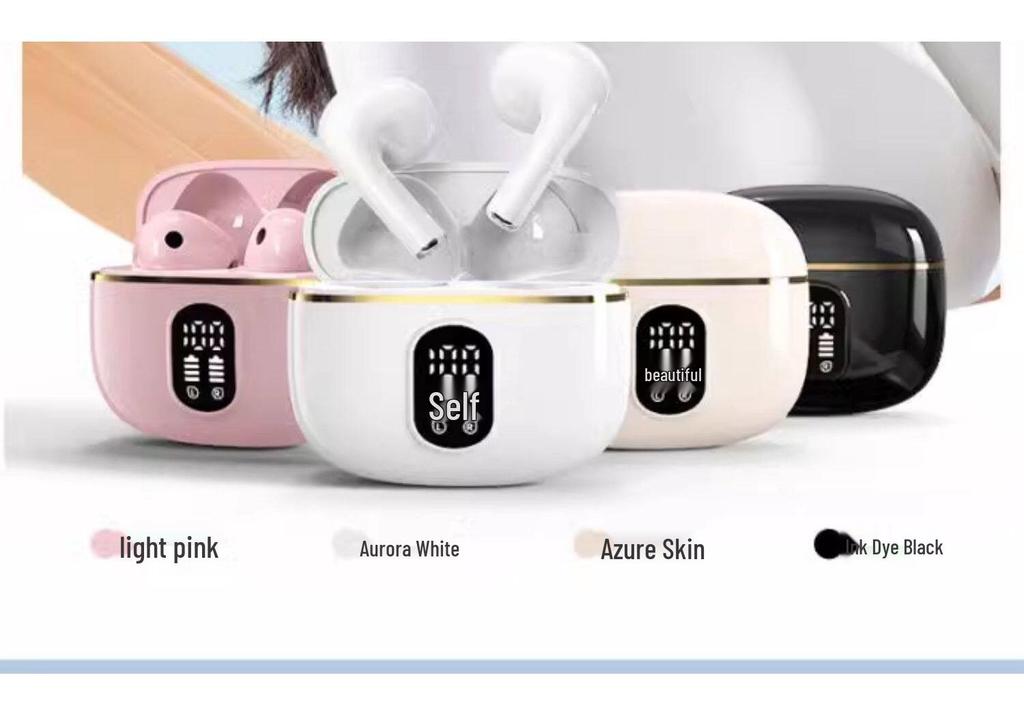 Authentic True Wireless Bluetooth Earbuds 2026: New Model with Digital Display, Noise Cancellation, High-Fidelity Sound, and Extended Battery Life