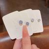 1Pc Magnetic Non Piercing Earrings Zircon Crystal Faux Diamond Ear Clips Simple Stud Jewelry For Women Men Girls