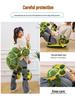 Thickened Ski Protective Gear: Wearable Turtle Shell Plush Toy for Hip and Knee Protection