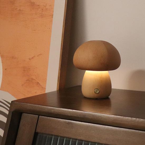 Mushroom Night Light Warm Light Touch Bedroom Bedhead Sleep Night Light Advanced LED Decorative Atmosphere Light