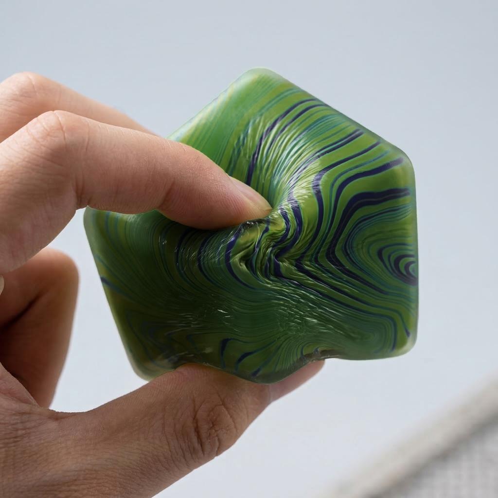 Stress Relief Cube Toy Soft Squishy Maltose Texture Sensory Fidget Toy Durable Material for Hand Exercise and Anxiety Reduction