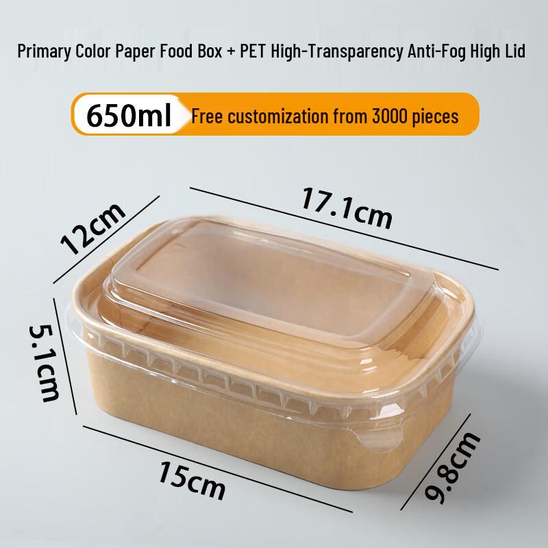 Einweg Mikrowellengeeignete Kraftpapier Lebensmittelbehälter