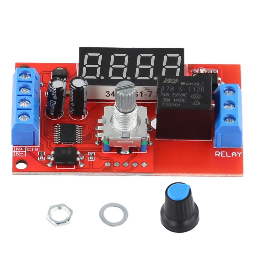 

LED Digital Timer Relay Delay Switch Module DC5V/12V/24V Adjustable Time-Delayed Trigger Timing Switch Relays Board 12V