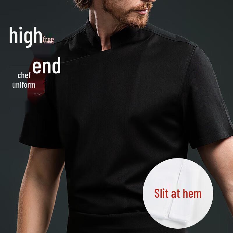 QIANYIYANG Short Sleeve Chef Uniform 3XL