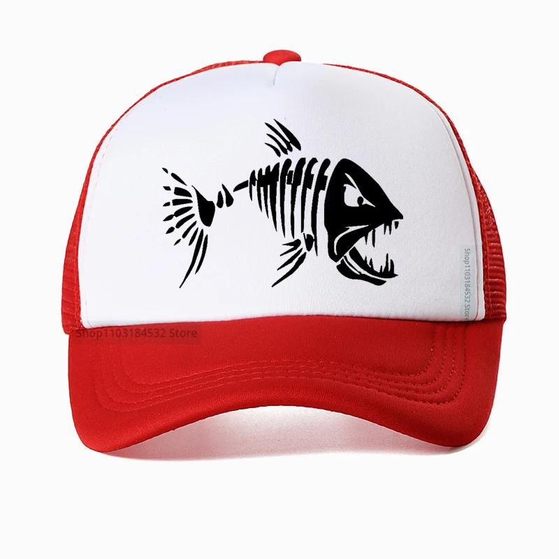 Fish Bone Unisexs Caps Camouflage Hunting Fishing Unisex Baseball Cap Summer Mesh Breathable Unisex Hat For Unisex Casual Bone Casquette