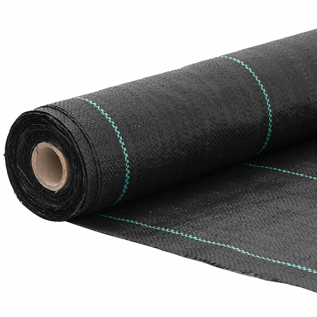 Vidaxl Agrowłóknina Antychwastowa, Czarna, 1,5X100 M, Pp