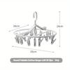 Folding Clothes Dryer Hanger Clothes Socks Drying Rack Home Gadgets Clothes Pegs Multifunctional with Plastic Multi Clip