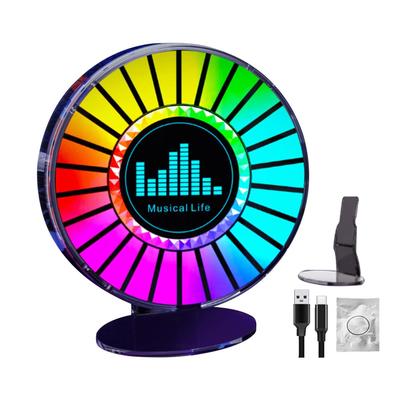 Qizaoly Music LED Rhythm Light, RGB Rechargeable Sound Control Light,