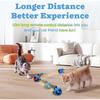 Moving Ball Cat Toys with Feather Tail, Rechargeable Interactive Cat Toy with Remote Control for Indoor Bored Cats Exercise, Smart Interactive Kitten 