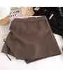 Women's Spring 2024 High-Waist Pleated A-Line Skirt with Drawstring - Fashionable Slim Korean Style Skirt Pants