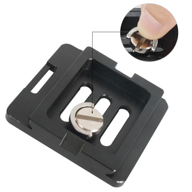 High Strength Aluminum Quick Release Plate With 3 Screw Mounting Channel And Anti Slip Feet For TY50X Tripods