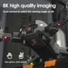 UAV 5G GPS UAV 8K Profesionální UAV 6/8K Letecké fotografování s vysokým rozlišením Vyhýbání se překážkám Čtyřkřídlý ​​vrtulník RC Vzdálenost 3000 m s 1 baterií