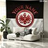 Eintracht Frankfurt Custom Name Wall Tapestry Aesthetic Wall Hanging Printed Fabric Blanket Decorative Tapestries for Bedroom Living Room Home Decor
