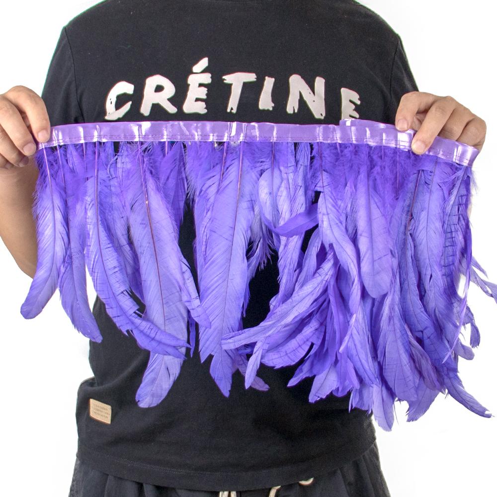 1Mgold Silver Rooster Feather Trim Ribbon 25-30Cm Natural Feathers Fringe For Wedding Party Clothes Decoration Plumes Crafts