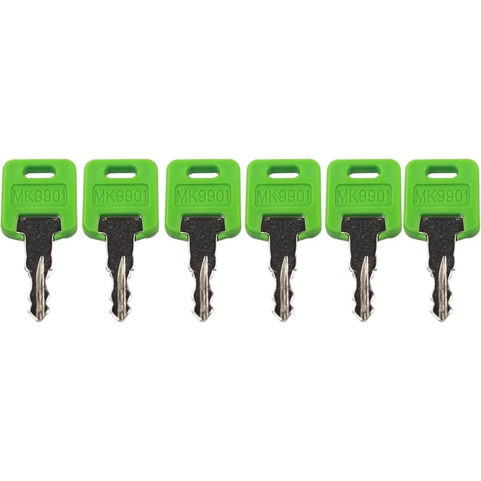 Ключ для автодома RV Key MK9901 6601, совместимый с мастер-ключом Green Key FIC Code 9901 6601. (6 упаковок) 6