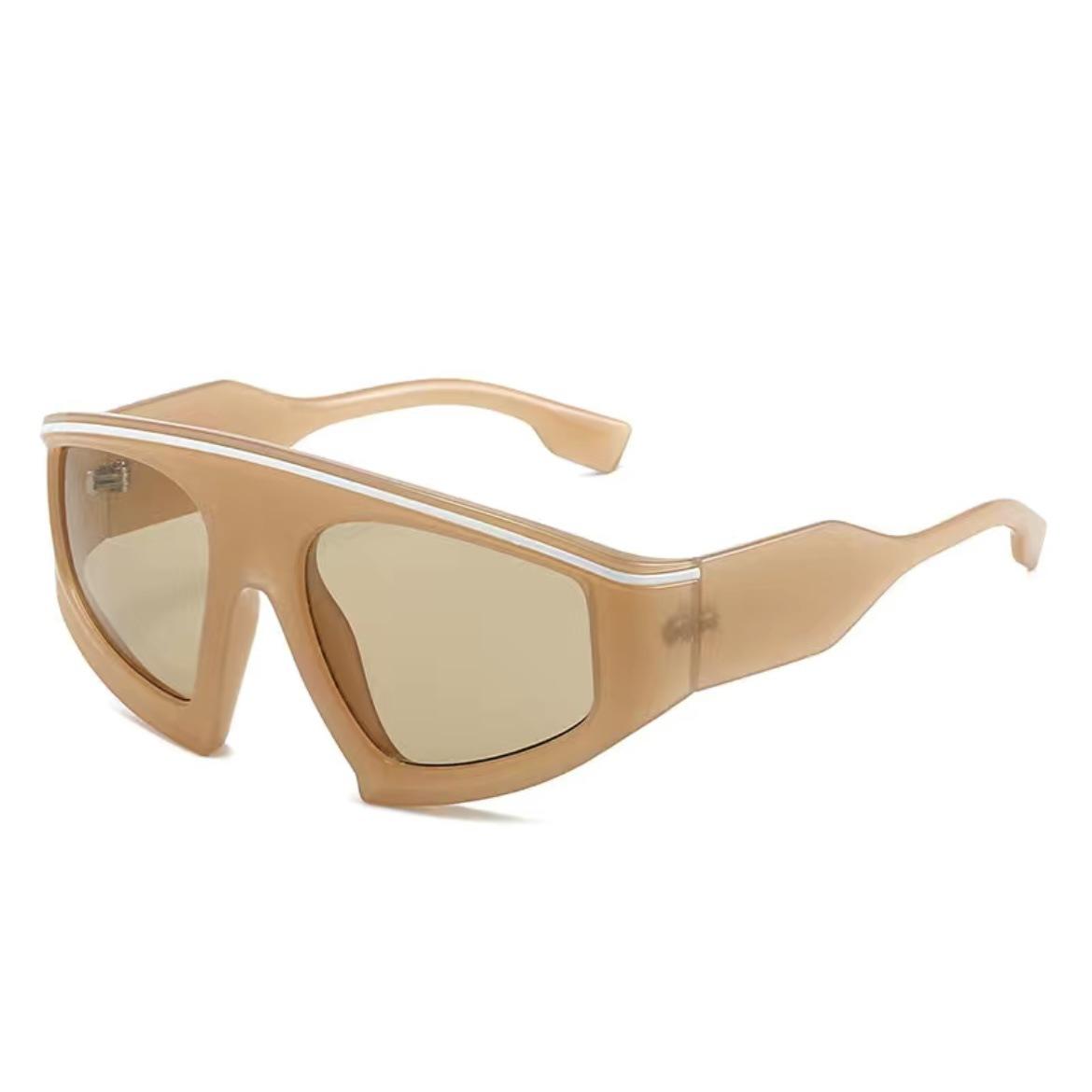 

Y2K Trendy Alien Glasses Спортивные солнцезащитные очки Персонализированные уличные фотоочки Вечерние солнцезащитные очки Вечерние очки кофейный