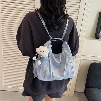 Large Capacity Double Shoulder Tote Bag Women's 2025 New Casual Versatile Single Shoulder Underarm Bag Premium Messenger Bag
