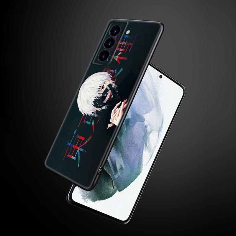 Anime Tokyo Ghoul Phone Case For Samsung Galaxy S22 Pro S21 S20 Ultra FE S10 Lite 5G S10E S9 S8 Plus Soft TPU Black Cover
