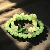 Natural Stone Bead Butterfly Bracelet for Women, Healing Stone Beaded Stretch Bracelet, Calming Spiritual Jewelry Gifts