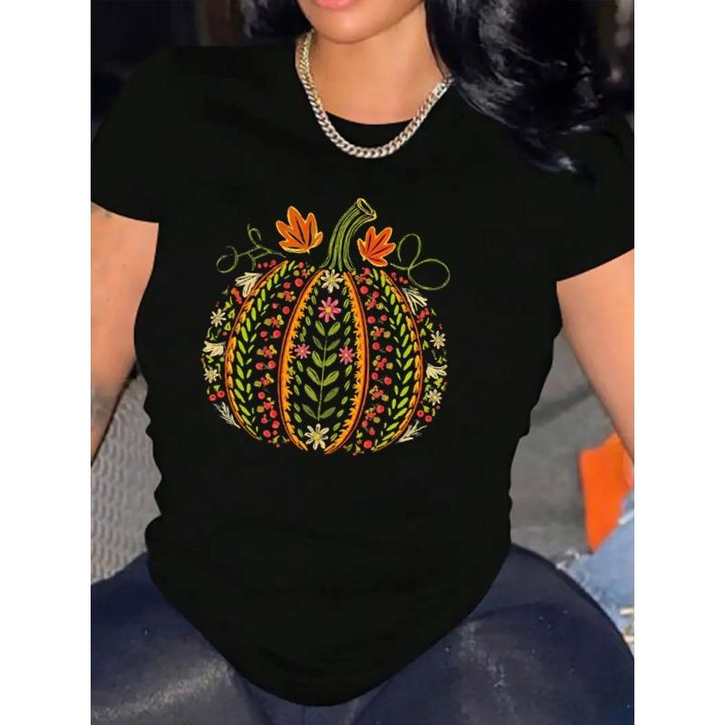Women Casual Short Sleeve Tee 1 Pcs 100% Heavy Cotton - Comfortable Crew Neck, Soft Adorable Tees Tops