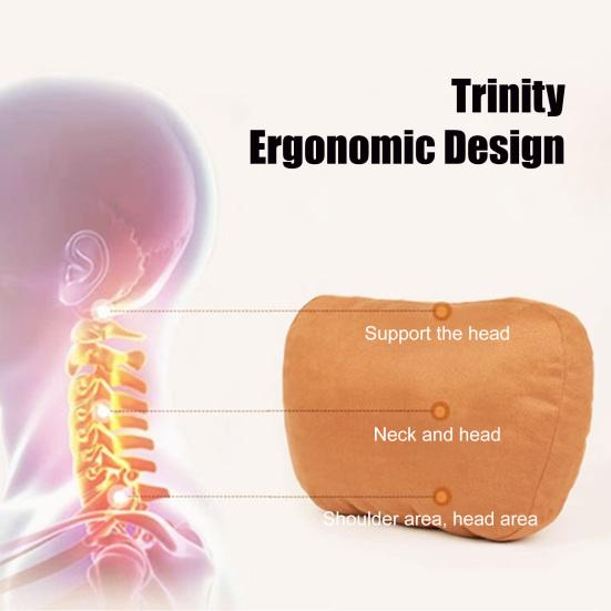 Universal Car Headrest Pillow for Mercedes S-Class Faux Leather Neck Support Cushion All Seasons Comfort Pillow