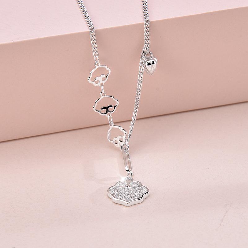 S925 Sterling Silver Ruyi Cloud Peace Lock Bracelet - Elegant Gift for Her, Perfect for Valentine's Day & Seven Stars Festival