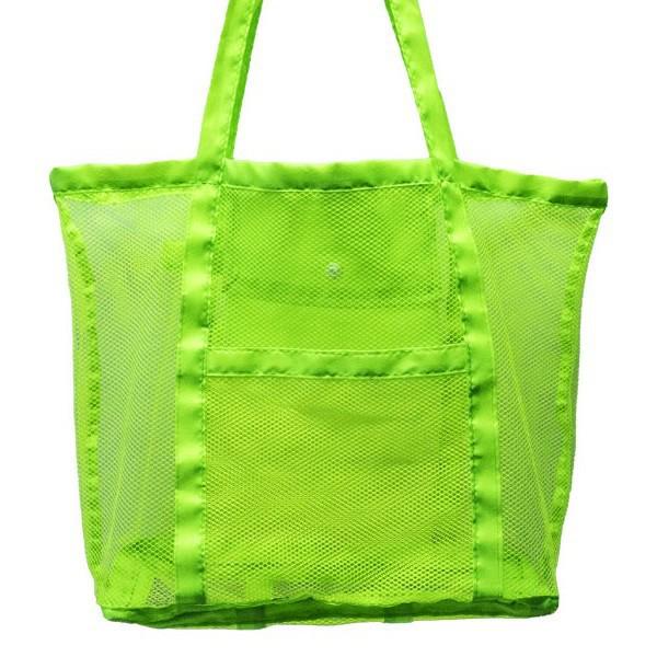 

Hot New Multifunctional Beach Mesh Bag – Single Shoulder, Handheld, Hollow Design grass зелений колір