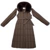 Plus Size Winter Long Parkas For Women L-7XL Detachable Sleeves With Belt Big Faux Fur Collar Hooded Loose Thick Fashion Coat