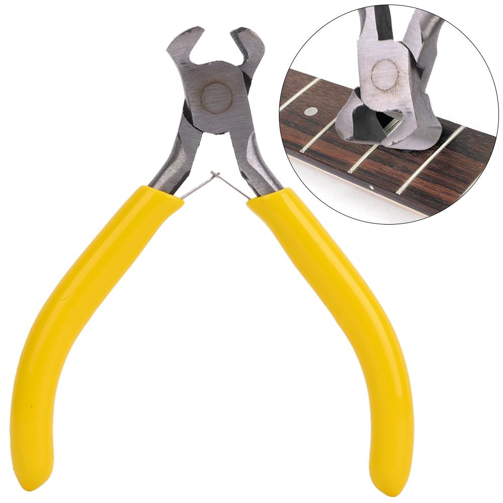 Guitar String Pliers Yellow Steel Musical Instrument Handle Repair Maintenance Tool