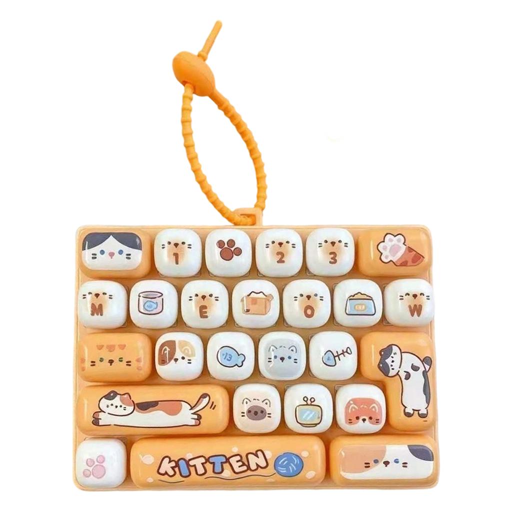 Spielzeug-Keyboard 26 Tasten Stressspielzeug für Kinder Schüler Taschenanhänger Zubehör