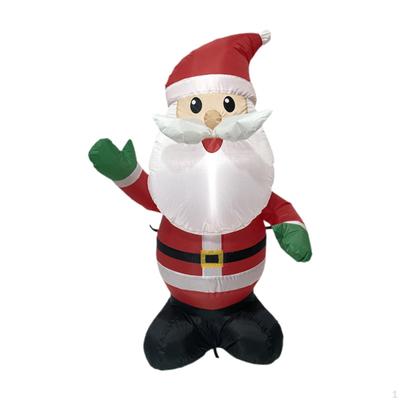 Aufblasbarer Weihnachtsmann 122cm mit Lichtern stehend für Weihnachten Hof Garten
