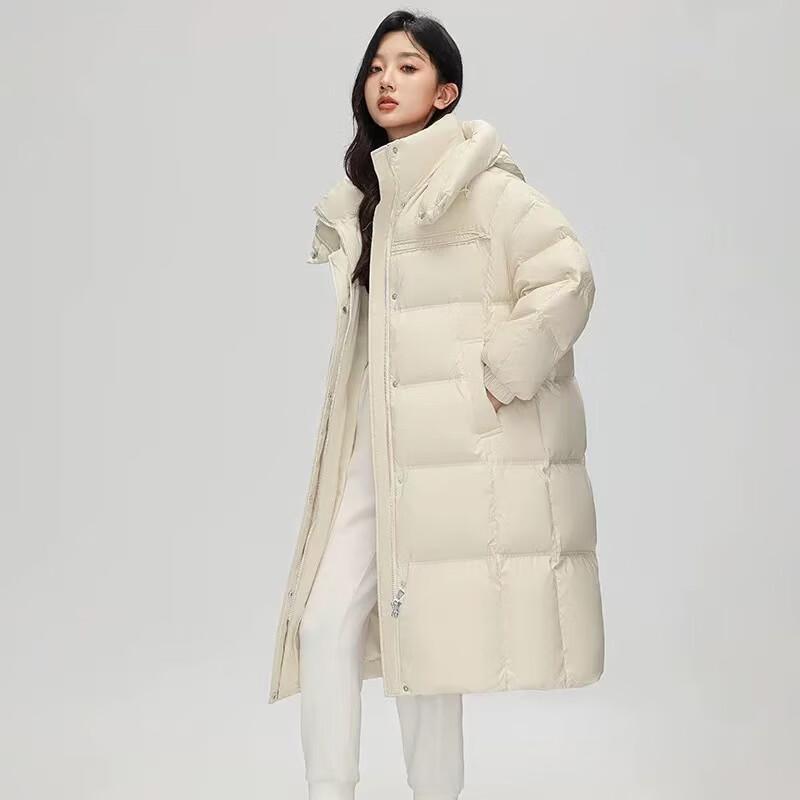 Women's Long Hooded Winter Down Jacket